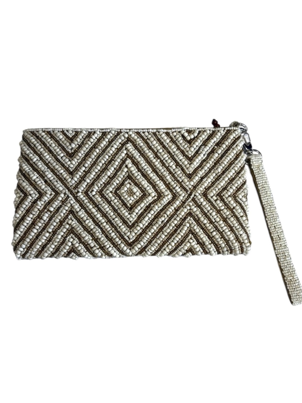 Tommy Bahama Beaded Diamond Clutch/ Wristlet/Evening Bag
